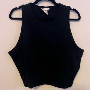 H&M Black Ribbed Tank Top